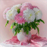 5D DIY Diamond Flower Arrangement Flower Vase Cross