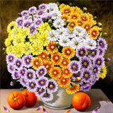 5D DIY Diamond Flower Arrangement Flower Vase Cross