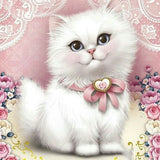 Cat Full Square/round Stones Cartoon 5d Diamond Painting