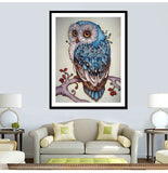 CAMMITEVER Diamond Painting Owl Drill Shiny DIY