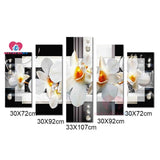 diamond painting flowers triptych pictures