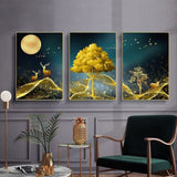Youran 3pcs Diy Full Diamond Embroidery Kits Landscape