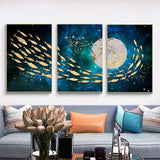 Youran 3pcs Diy Full Diamond Embroidery Kits Landscape