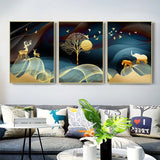 Youran 3pcs Diy Full Diamond Embroidery Kits Landscape