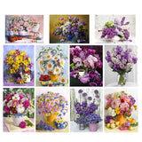 Diy diamond embroidery bright flower 5D diamond mosaic