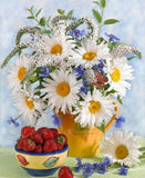 Diy diamond embroidery bright flower 5D diamond mosaic