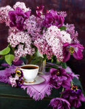 Diy diamond embroidery bright flower 5D diamond mosaic
