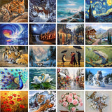 Home Animal landscape character 5D Diamond Painting Cross
