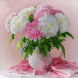 5D DIY Diamond Flower Arrangement Flower Vase Cross