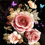 5D DIY Diamond Flower Arrangement Flower Vase Cross