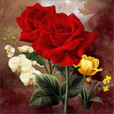 5D DIY Diamond Flower Arrangement Flower Vase Cross