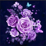 5D DIY Diamond Flower Arrangement Flower Vase Cross