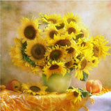 5D DIY Diamond Flower Arrangement Flower Vase Cross