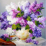 5D DIY Diamond Flower Arrangement Flower Vase Cross