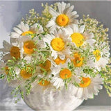 5D DIY Diamond Flower Arrangement Flower Vase Cross