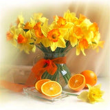 5D DIY Diamond Flower Arrangement Flower Vase Cross