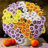 5D DIY Diamond Flower Arrangement Flower Vase Cross